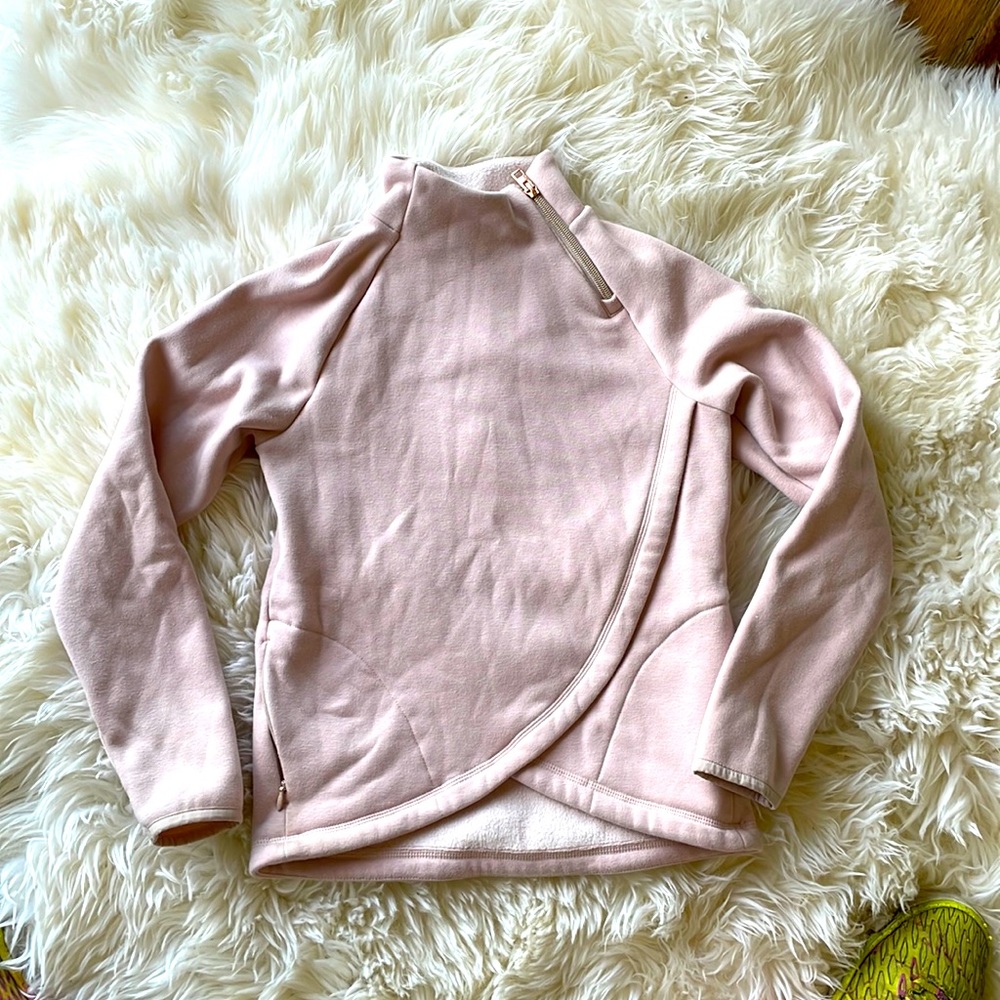 Athleta Girl Crazy Cozy Wrap Sweatshirt M 8-0